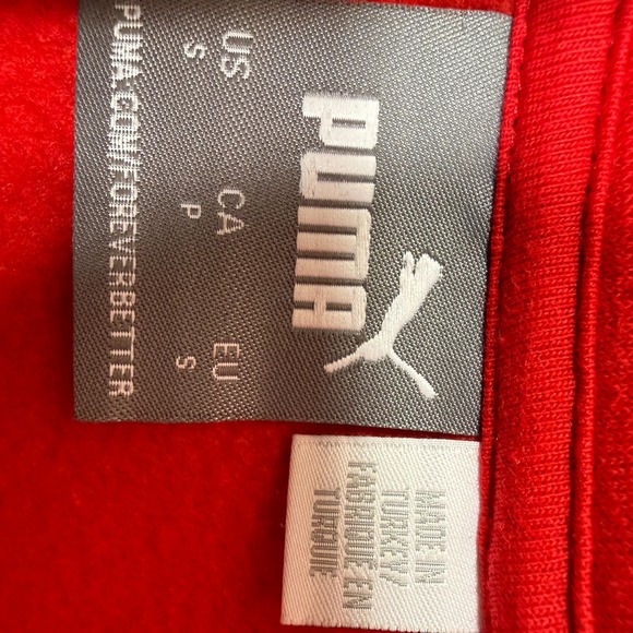 Puma Sweatshirt Men Small Red 1/4 Zip F1 Formula 1 Oracle Red Bull Racing Pullov - Picture 4 of 7